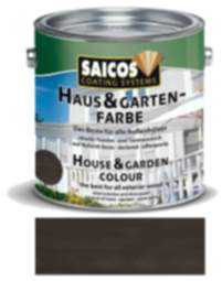 Saicos Haus & Gartenfarbe auf Naturöl-Basis Graphit 2,5l