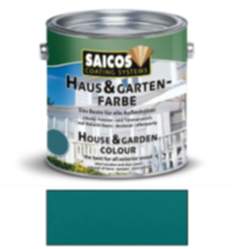 Saicos Haus & Gartenfarbe auf Naturöl-Basis Seychellenblau 2,5l