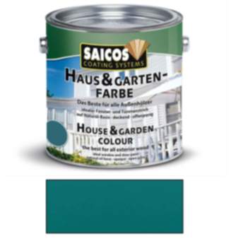 Saicos Haus & Gartenfarbe auf Naturöl-Basis Seychellenblau 2,5l