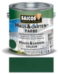 Saicos Haus & Gartenfarbe auf Naturöl-Basis Tannengrün 2,5l