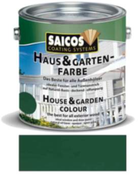 Saicos Haus & Gartenfarbe auf Naturöl-Basis Tannengrün 2,5l