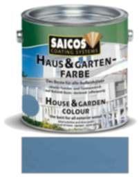 Saicos Haus & Gartenfarbe auf Naturöl-Basis Taubenblau 2,5l