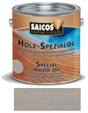 Saicos Holz Spezialöl Grau Holzöl Terrassenöl Hartholzöl 2,5l