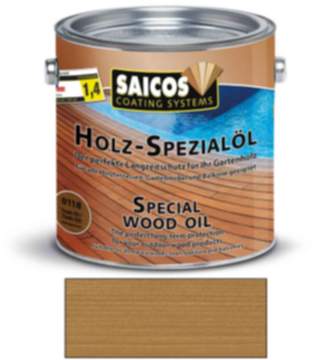 Saicos Holz Spezialöl Teak Holzöl Terrassenöl Hartholzöl 2,5l