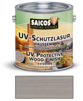 Saicos UV Schutzlasur Außen Grau 2,5l