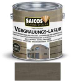 Saicos Vergrauungs-Lasur Graphitgrau 2,5l