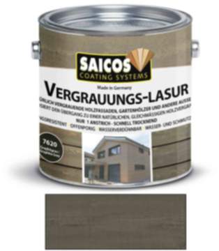 Saicos Vergrauungs-Lasur Graphitgrau 2,5l