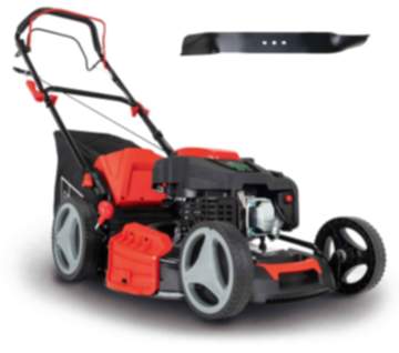 Scheppach Benzin Rasenmäher MS225-53 - 7PS | 53 cm Schnittbreite | Rad
