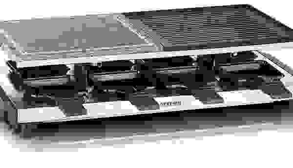 Severin Raclette/Steengrill/Gourmetset - mit Naturgrillstein und Grillplatte - Gourmets - 1400 Watt