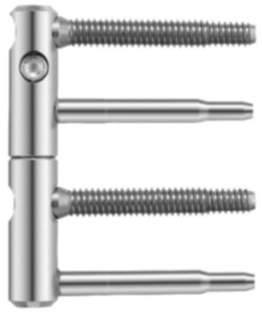 SFS Intec 3-DIM-Türband aus Stahl Ö-Norm, Ø 15 mm Höhe 92 mm