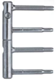 SFS Intec Anuba 3-DIM Türband Größe 15 Bandhöhe 112 mm Bolzen 60 mm Stahl verzinkt silber