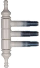 SFS Intec Einbohr-Zierband 13 mm für Fenster 3-teilig Stahl weiß RAL 9010