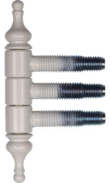 SFS Intec Einbohr-Zierband 13 mm für Fenster 3-teilig Stahl weiß RAL 9010
