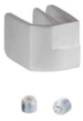 Siso Glastürgriff SQUARE für Doppeltüren, Glasstärke 4 - 6 mm