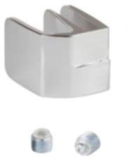 Siso Glastürgriff SQUARE für Doppeltüren, Glasstärke 4 - 6 mm