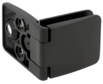 Siso Glastürscharnier SQUARE aus Metall Mitte, Glasstärke 4 - 6 mm