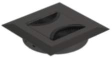 Siso Kabeldurchlass SOUL aus Metall 2-teilig, Ø 80 x 12 mm