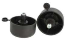 Siso Möbelfuß GO-ON aus Kunststoff mit Höheneinstellung, +10 mm