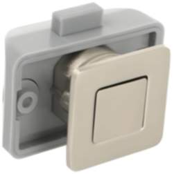 Siso Möbelschlosss SQUARE LATCH mit Druckknopfverriegelung, quadratisch Holzstärke 12 - 16 mm