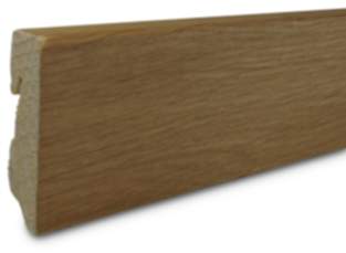 Sockelleiste Holz Eiche furniert natur geölt 2400x16x58 mm Echtholz Kabelkanal