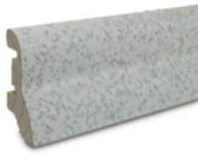 Sockelleiste Holz Kork furniert Weiß lackiert 2400x22x40 mm Echtholz Kabelkanal