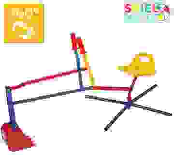 Spiel Sandbox Kinderbagger mit flexibler Baggerschaufel - 360° drehbar