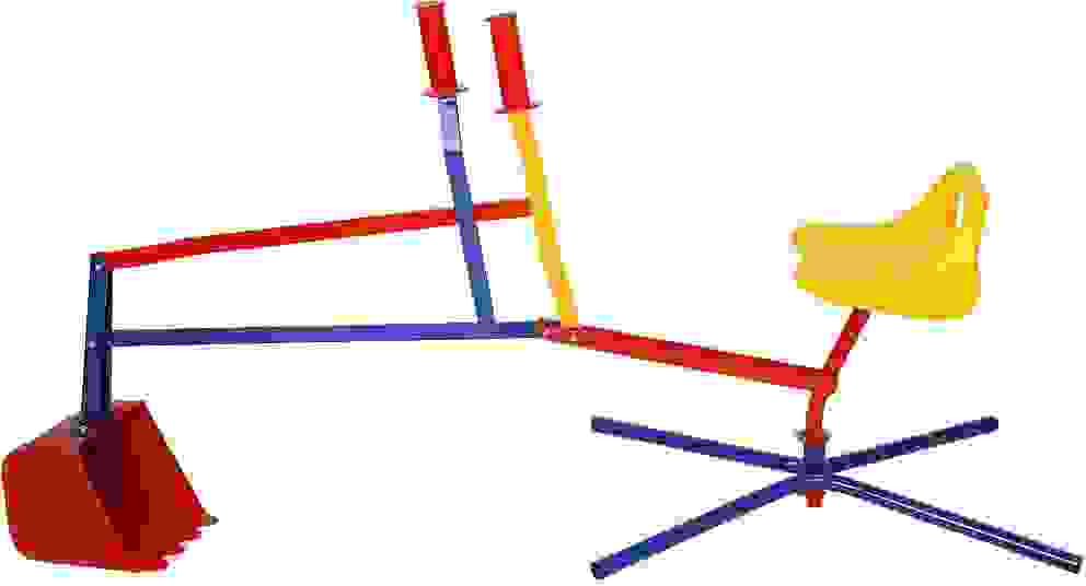 Spielwerk Bagger mit flexibler Baggerschaufel - 360° drehbar