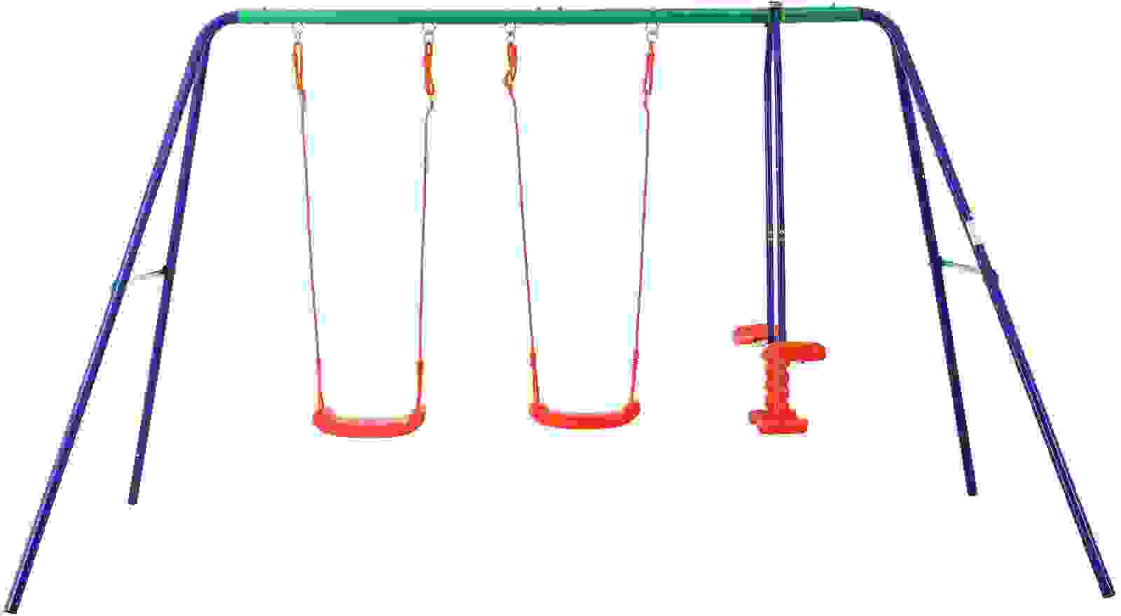 Spielwerk Buntes Schaukelgestell - Geeignet für 4 Kinder
