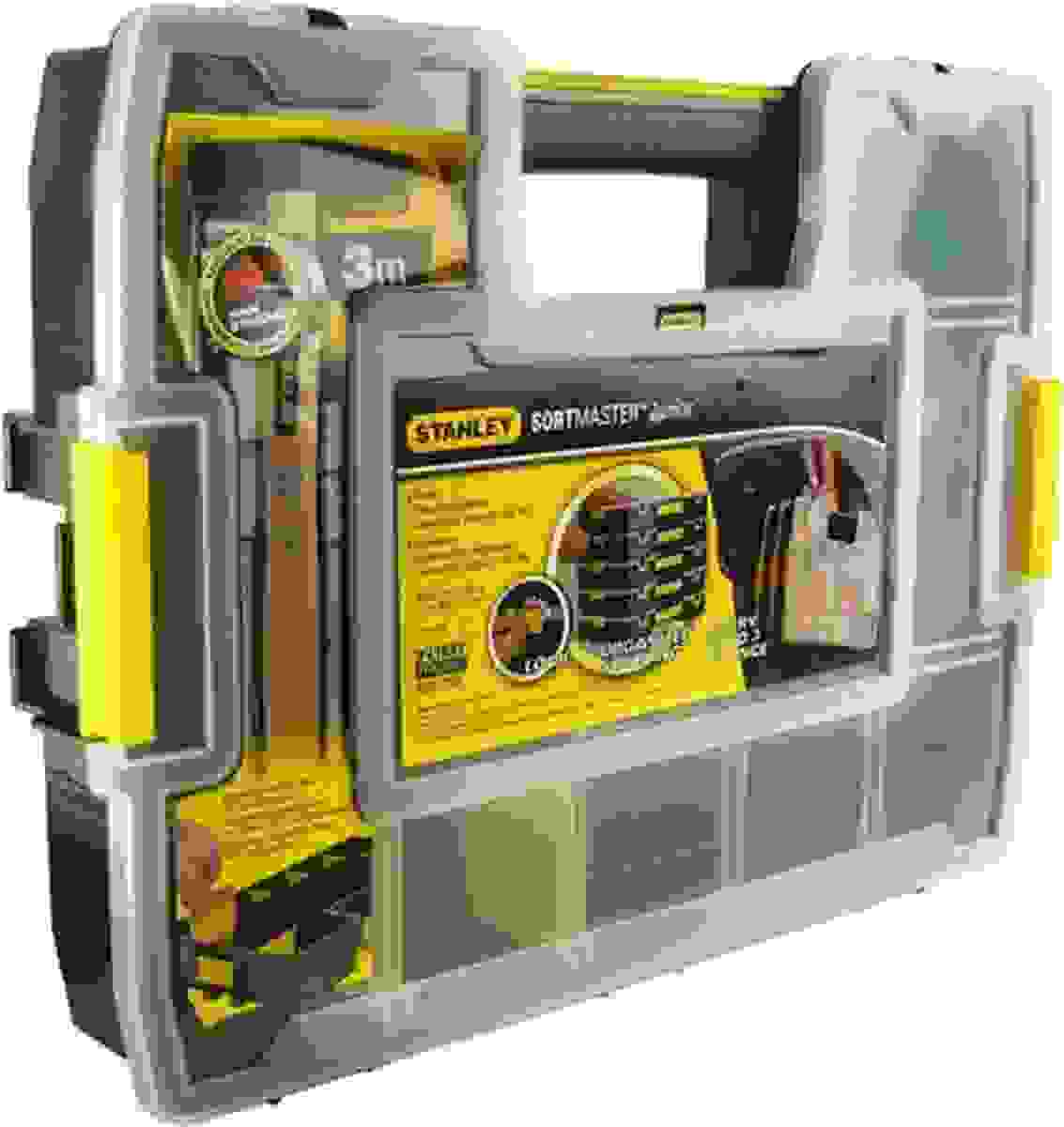 Stanley SortMaster Aufbewahrungsbox Combipack 2 Stück - Organizer - Junior - Stapelbar - 29x37x7 cm