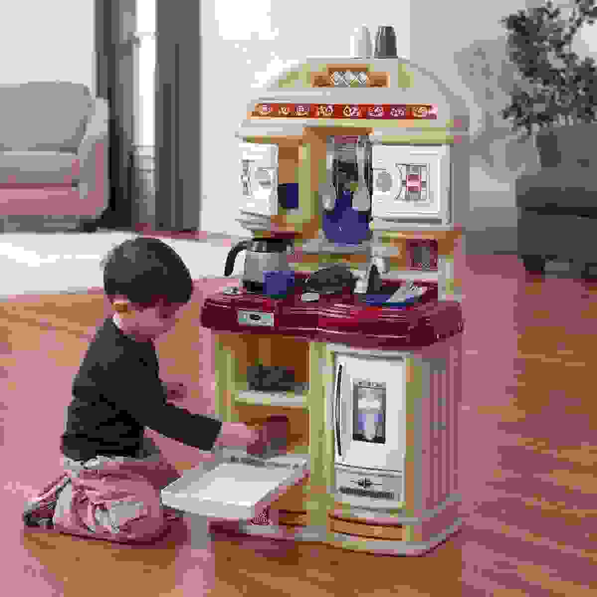 Step2 Cozy Play Kitchen - Herd, Backofen und Kühlschrank - Inkl. 21-teiligem Zubehörset