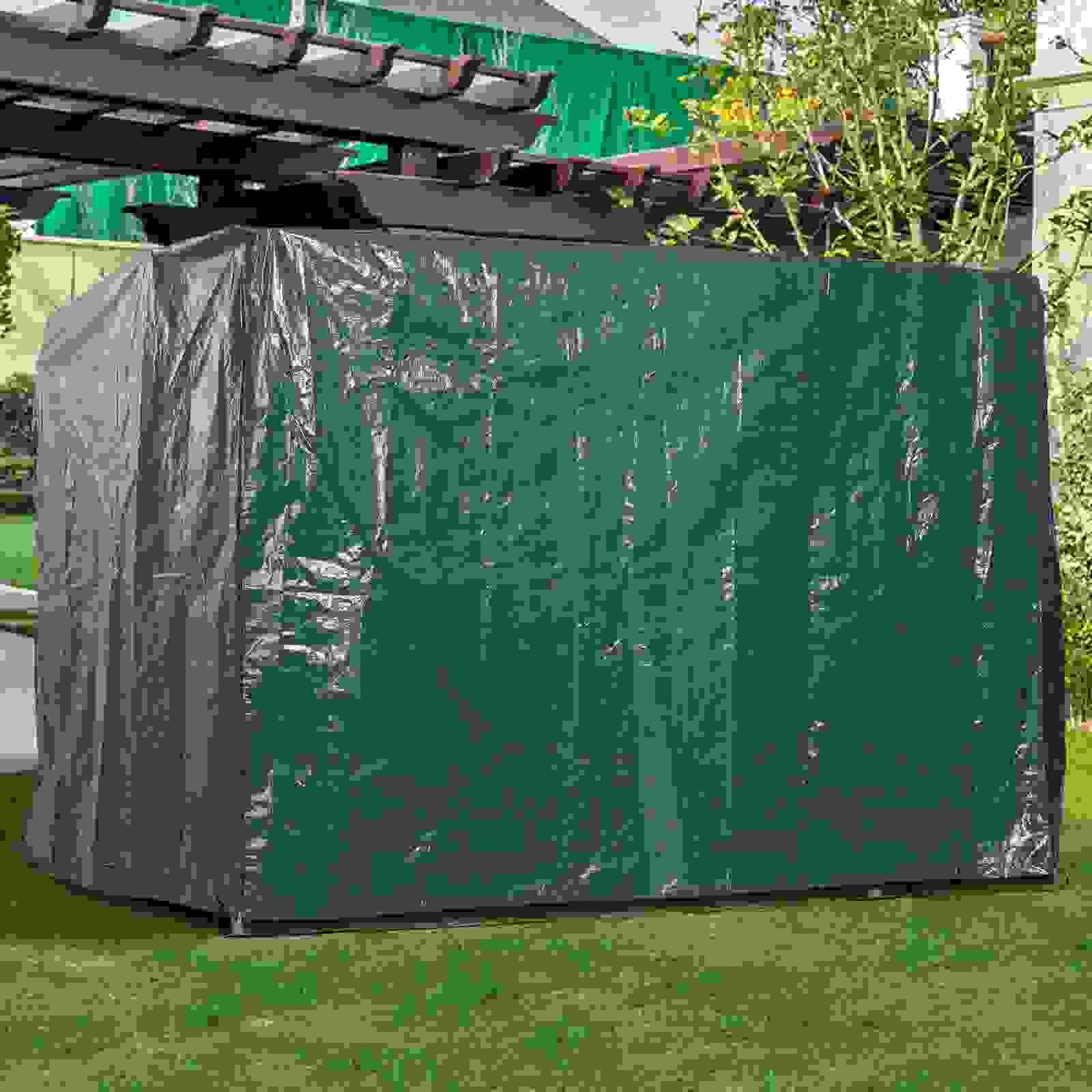 Sunny Gartenmöbel Schutzhülle wasserdichte Abdeckung UV-Schutz rechteckig Grün 215 x 155 x 150 cm