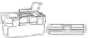 TAYG Werkzeugkasten - 500 x 258 x 255 mm - mit Einlegeboden