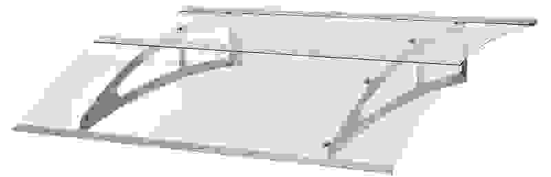 Türmarkise BERLIN 1500 + LED-Beleuchtung - Grau - 150 cm breit