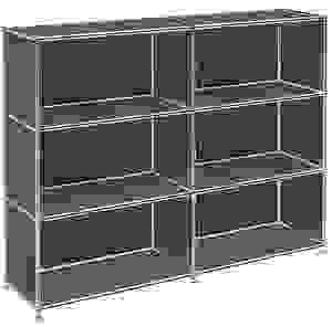 viasit Aktenregal System4 anthrazit 152,9 x 40,4 x 118,2 cm