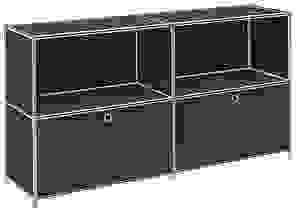 viasit Sideboard System4, 42263 schwarz 1 Fachboden 152,9 x 40,4 x 80,7 cm