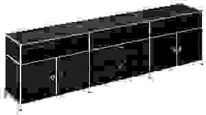 viasit Sideboard System4, 496638 schwarz 1 Fachboden 227,9 x 40,4 x 62,0 cm