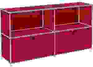 viasit Sideboard System4, 86283 rubinrot 1 Fachboden 152,9 x 40,4 x 80,7 cm