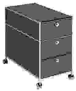 viasit System4 Rollcontainer anthrazit 3 Auszüge 42,0 x 78,0 x 62,0 cm
