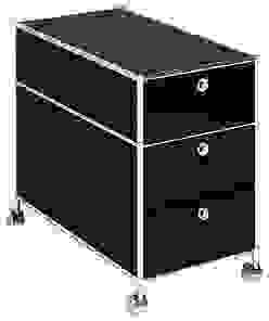 viasit System4 Rollcontainer schwarz 3 Auszüge 42,0 x 78,0 x 62,0 cm