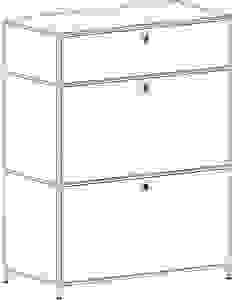 viasit System4 Schubladenschrank weiß 3 Schubladen 77,9 x 40,4 x 99,35 cm