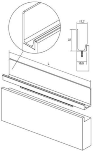 Viefe Griffprofil JEY & JEY2 aus Aluminium, 147 - 1197 mm