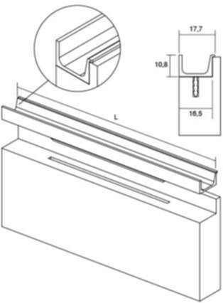 Viefe Griffprofil JEY & JEY2 aus Aluminium, 147 - 1197 mm