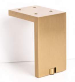 Viefe Möbelfuß FONDA aus Aluminium eckig höhenverstellbar