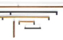 Viefe Möbelgriff ETO aus Aluminium & Holz, BA 160 - 992 mm