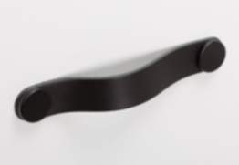 Viefe Möbelgriff FLEXA aus Metall & Leder, BA 128 - 160 mm