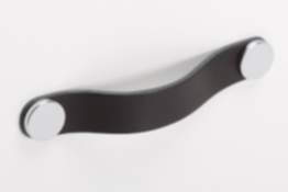 Viefe Möbelgriff FLEXA aus Metall & Leder, BA 128 - 160 mm