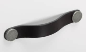 Viefe Möbelgriff FLEXA aus Metall & Leder, BA 128 - 160 mm