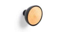 Viefe Möbelknopf BOL aus Metall & Holz, Ø 45 mm