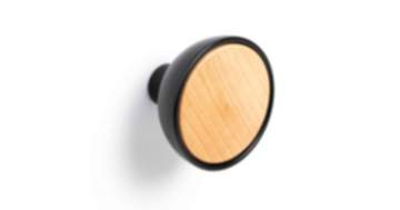 Viefe Möbelknopf BOL aus Metall & Holz, Ø 45 mm