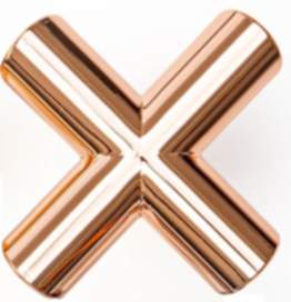 Viefe Möbelknopf EQUIS aus Metall, 40 x 40 mm